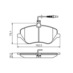Jeu de plaquettes de frein BOSCH 0986494484 OE E172314 BOSCH