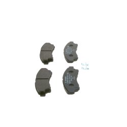 Jeu de plaquettes de frein BOSCH 0986494503 pour MAZDA SÉRIE B OE UGY13323Z