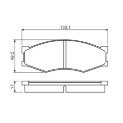 Brake Pad Set BOSCH 0986494541 OE Ref DA060 31E86