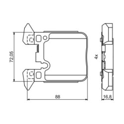Jeu de plaquettes de frein BOSCH 0986494774 pour BMW Série 2, 3, 4, référence d'origine 34212284989 BOSCH