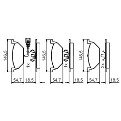 Jeu de plaquettes de frein BOSCH 0986495213 pour AUDI, SEAT, SKODA, VW OE JZW698151 BOSCH