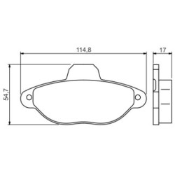 Brake Pad Set BOSCH 0986495255 OE Ref 71737179 BOSCH