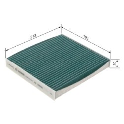 Filtre à pollen BOSCH 0986628523 pour DAIHATSU, JAGUAR, LAND ROVER, LEXUS et plus encore... BOSCH