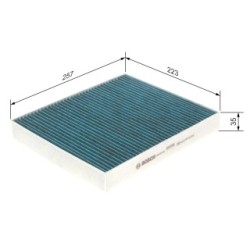 Pollen Filter BOSCH 0986628539 OE Ref 6R0 820 367