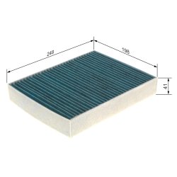 Filtre d'habitacle BOSCH 0986628543 pour ALPINA, BMW OE 64116821995 BOSCH