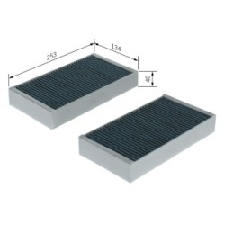 Pollen Filter BOSCH 0986628560 OE Ref 164 830 02 18