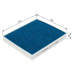 Filtre à pollen BOSCH 0986628574 pour CITROËN, FIAT, ISUZU, MITSUBISHI et plus encore... BOSCH