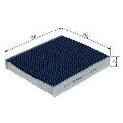 Filtre d'habitacle BOSCH 0986628606 pour FORD OE 1253220 BOSCH