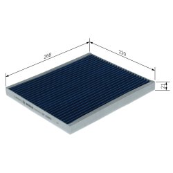 Filtre d'habitacle BOSCH 0986628614 pour ABARTH, ALFA ROMEO et plus encore... BOSCH