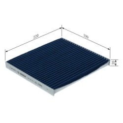 Filtre à pollen BOSCH 0986628629 pour TOYOTA AVENSIS, COROLLA BOSCH