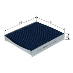 Filtre d'habitacle BOSCH 0986628636 pour FORD, VOLVO OE 1354952 BOSCH