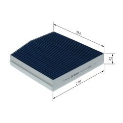 Filtre d'habitacle BOSCH 0986628645 pour INFINITI, MERCEDES BOSCH
