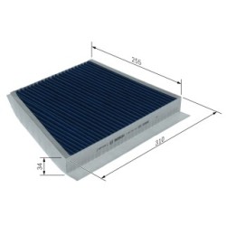 Filtre à pollen BOSCH 0986628649 pour MERCEDES 124, CLS, Classe E BOSCH