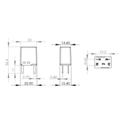 Relais de courant principal BOSCH 0986AH0116 BOSCH