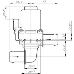 Vanne de régulation du liquide de refroidissement BOSCH 1147412205 BOSCH