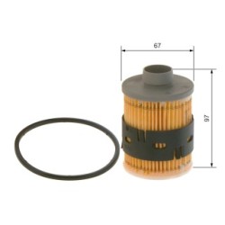 Filtre à carburant BOSCH 1457070001 pour CADILLAC, CHEVROLET, CITROËN, FIAT et plus encore... BOSCH