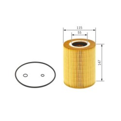 Filtre à huile BOSCH 1457429137 pour MAN, NEOPLAN OE 51055040098 BOSCH