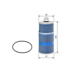 Filtre à huile BOSCH 1457429265 pour MERCEDES O, T2 L, T2 LN1 OE 1500915 BOSCH