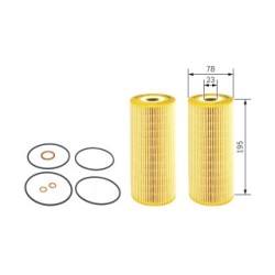 Filtre à huile BOSCH 1457429732 pour MERCEDES, SETRA OE 4411800109 BOSCH