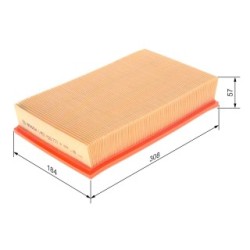 Filtre à air BOSCH 1457429777 pour AUDI, VW OE 191129620 BOSCH