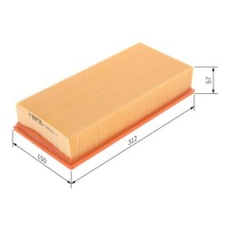 Filtre à air BOSCH 1457429778 pour VOLVO 440, 460, 480 OE 3414709 BOSCH