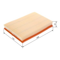 Filtre à air BOSCH 1457433059 pour SEAT, SKODA, VW OE 036129620D BOSCH