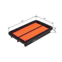 Filtre à air BOSCH 1457433072 pour FORD ASIE & OCÉANIE, FORD, MAZDA