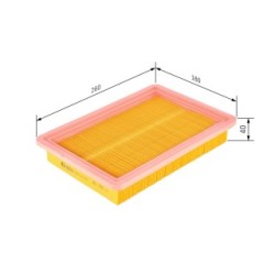 Filtre à air BOSCH 1457433073 pour HYUNDAI COUPÉ, LANTRA, TIBURON OE 25313795 BOSCH