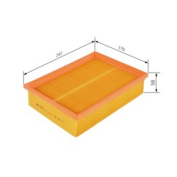 Filtre à air BOSCH 1457433085 pour BMW OE 13721730449 BOSCH