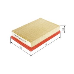 Filtre à air BOSCH 1457433090 pour CITROËN, PEUGEOT OE 1444VW BOSCH