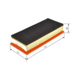 Air Filter BOSCH 1457433156 OE Ref 46741119 BOSCH