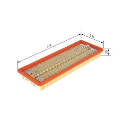 Filtre à air BOSCH 1457433257 pour FIAT, LANCIA PUNTO, Y