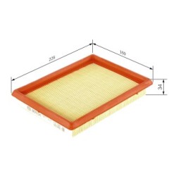 Filtre à air BOSCH 1457433274 pour HONDA, INFINITI, NISSAN, SUBARU OE 25311968 BOSCH