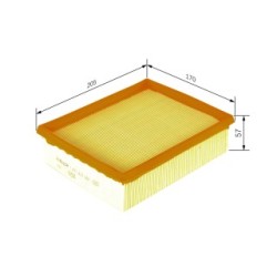 Filtre à air BOSCH 1457433280 pour CITROËN, PEUGEOT XSARA, 206 OE E147027 BOSCH