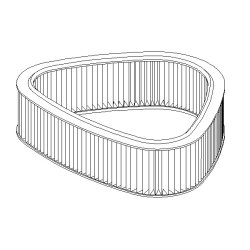 Filtre à air BOSCH 1457433294 pour ROVER 100, 200, 400 OE GFE1136