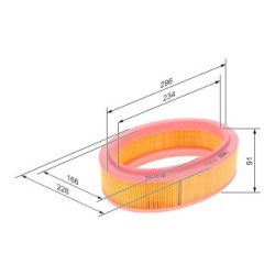 Air Filter BOSCH 1457433311 OE Ref 77 00 274 216