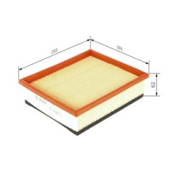 Filtre à air BOSCH 1457433324 pour FIAT MULTIPLA OE 46806576 BOSCH