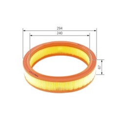 Filtre à air BOSCH 1457433330 pour FIAT SEICENTO OE 46536482 BOSCH