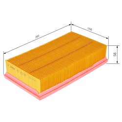 Filtre à air BOSCH 1457433577 pour RENAULT, AVANTIME, ESPACE