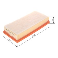 Filtre à air BOSCH 1457433596 pour CITROËN, PEUGEOT C5, 407, 508 OE 1444EH BOSCH