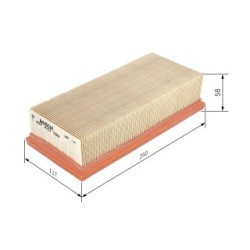 Filtre à air BOSCH 1457433599 pour MITSUBISHI, SMART COLT, FORFOUR BOSCH