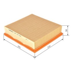 Filtre à air BOSCH 1457433690 pour FORD, LDV, METROCAB OE 6172024 BOSCH