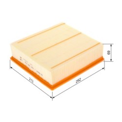 Filtre à air BOSCH 1457433772 pour AUDI, NISSAN, SKODA, VW OE 059133843 BOSCH