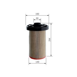 Air Filter BOSCH 1 457 433 800 OE Ref 95643756