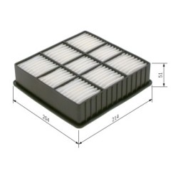 Filtre à air BOSCH 1457433969 pour MITSUBISHI OE MR188657 BOSCH
