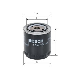 Filtre à carburant BOSCH 1457434205 pour FIAT, IVECO, ZETA BOSCH