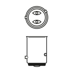 Rear Fog Light Bulb BOSCH 1 987 301 015 OE Ref 3436336