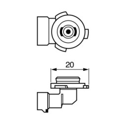 Ampoule de feu antibrouillard avant BOSCH 1987302083 pour CHEVROLET, CHRYSLER, DODGE et plus encore... BOSCH