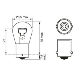 Bulb BOSCH 1987302214 OE Ref 233381-3