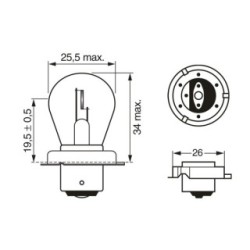 Bulb BOSCH 1987302606